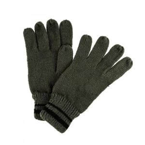 Image of Regatta Balton II Knitted Gloves - DkKhaki/Blac