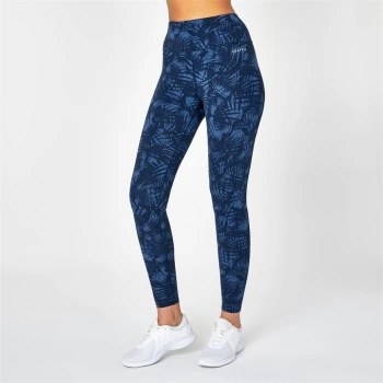 Image of USA Pro High Rise Leggings Womens - Navy Wing Print