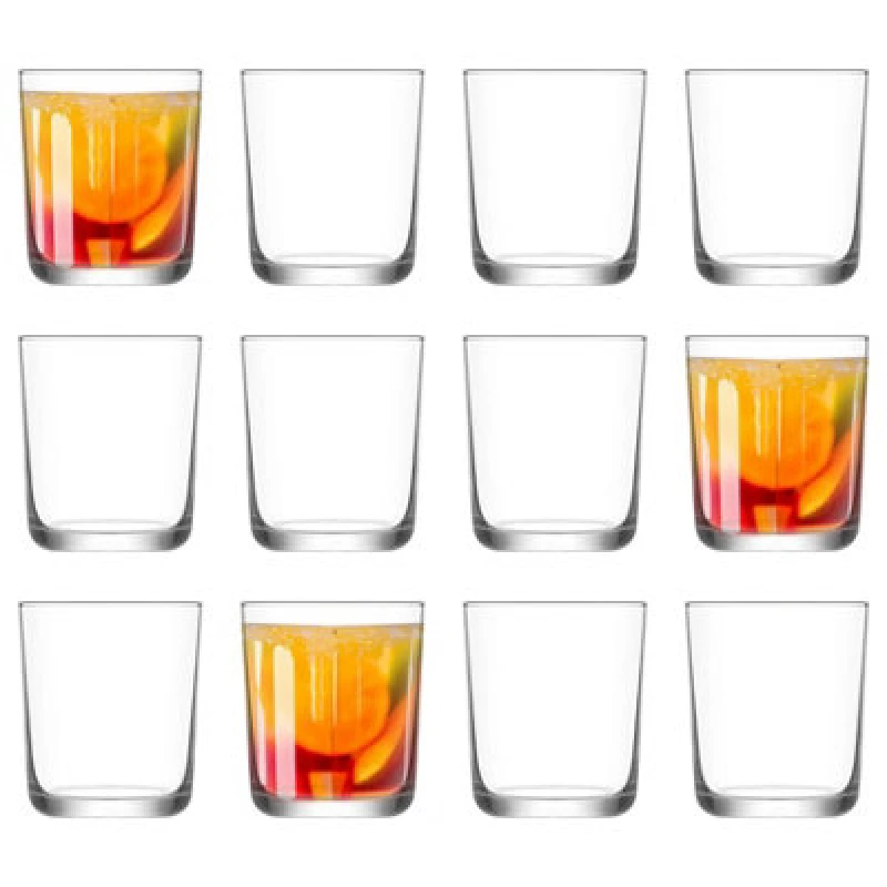 Image of LAV Glassware Lav Assos Whisky Glasses - 360Ml - Pack Of 12