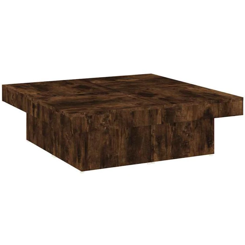 Image of VIDAXL Coffee Table Smoked Oak 90x90x28cm Engineered Wood Vidaxl 826635