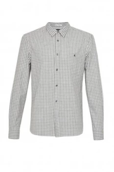 Image of Mens French Connection Hornblendite Grindle Checked Shirt Forest Green