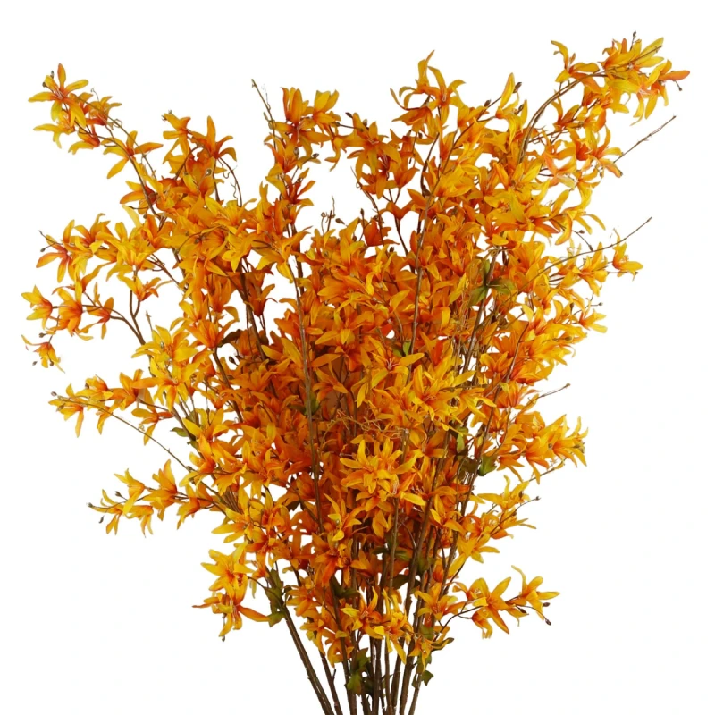 Image of N/A 6x 130cm Yellow Blossom Floral Spray Artificial