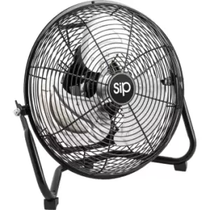 Image of SIP Workshop Floor Fan 12" 58W in Black Steel