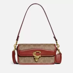 Image of Coach Coated Canvas Signature Studio Baguette Bag