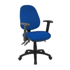 Image of Vantage 200 3 lever asynchro operators chair with adjustable arms - blue