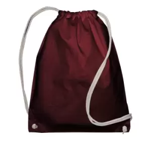 Image of Jassz Bags Drawstring Backpack (Pack Of 2) (One Size) (Burgundy)