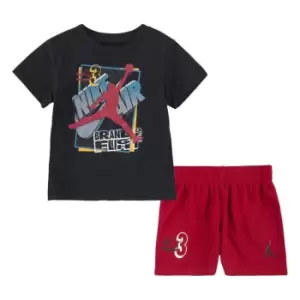 Image of Air Jordan Short Set Bb99 - Red