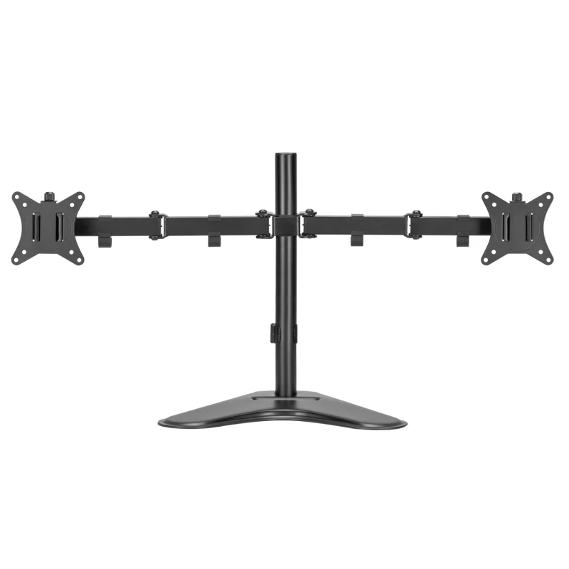 Image of electriQ DUAL Free Standing Monitor Arm For Up to x2 32" Screen