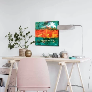 Image of 4545ABSC - 023 Multicolor Decorative Canvas Painting