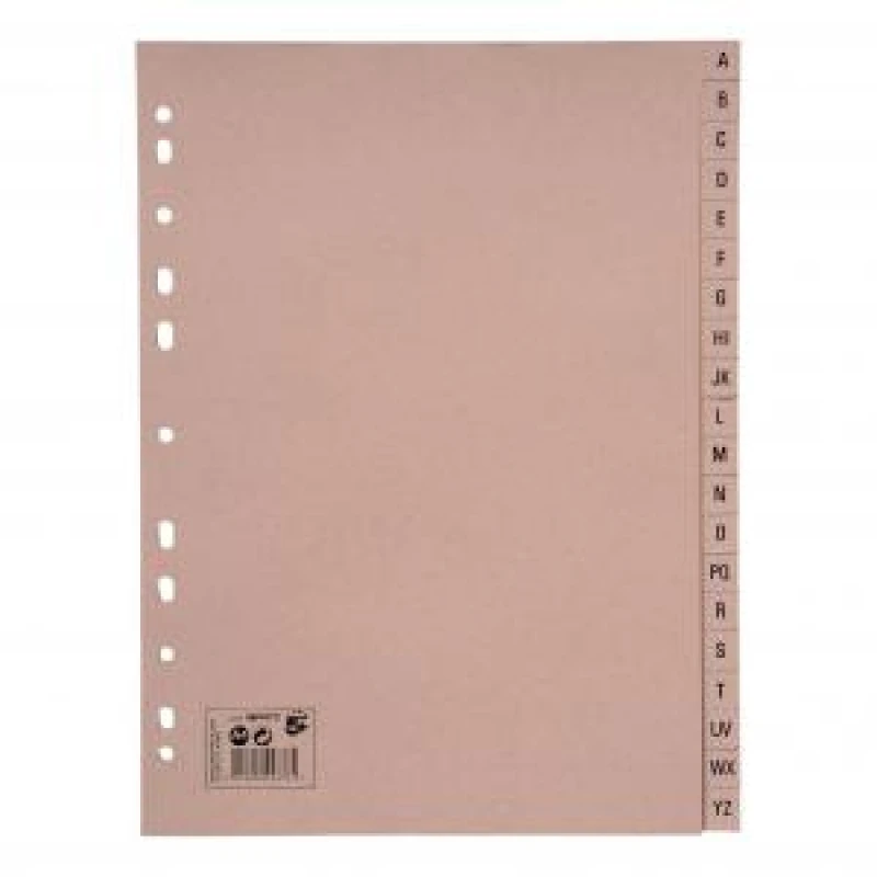 Image of 5 Star Eco Buff Index Dividers A-Z (20 Pack) 464475