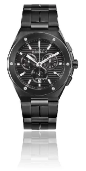 Image of Michel Herbelin Cap Camarat Chrono Black Steel Bracelet Watch