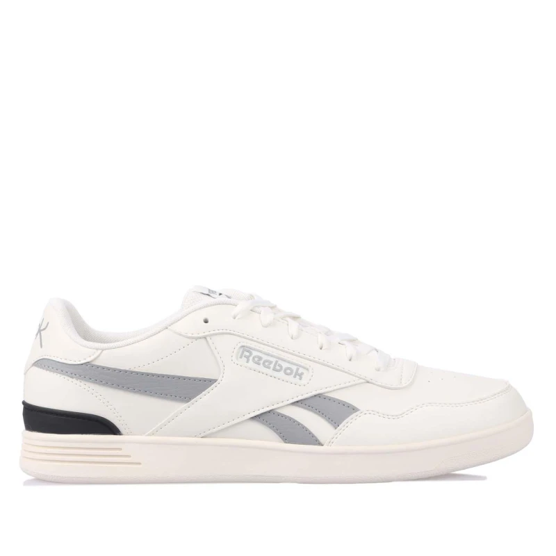 Image of Reebok Court Advance Trainers White Grey male UK 7
