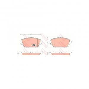 Image of Brake Pad Set TRW GDB3227