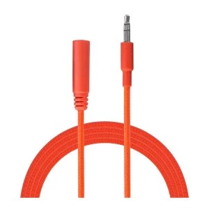 Image of Urbanz INC35P-S1NR Incredi-Cables 3.5mm Corded Audio Extension Cable 1M - Neon Red
