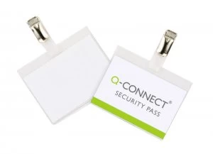 Image of Q Connect Security Badge 60 X 90mm Pk25