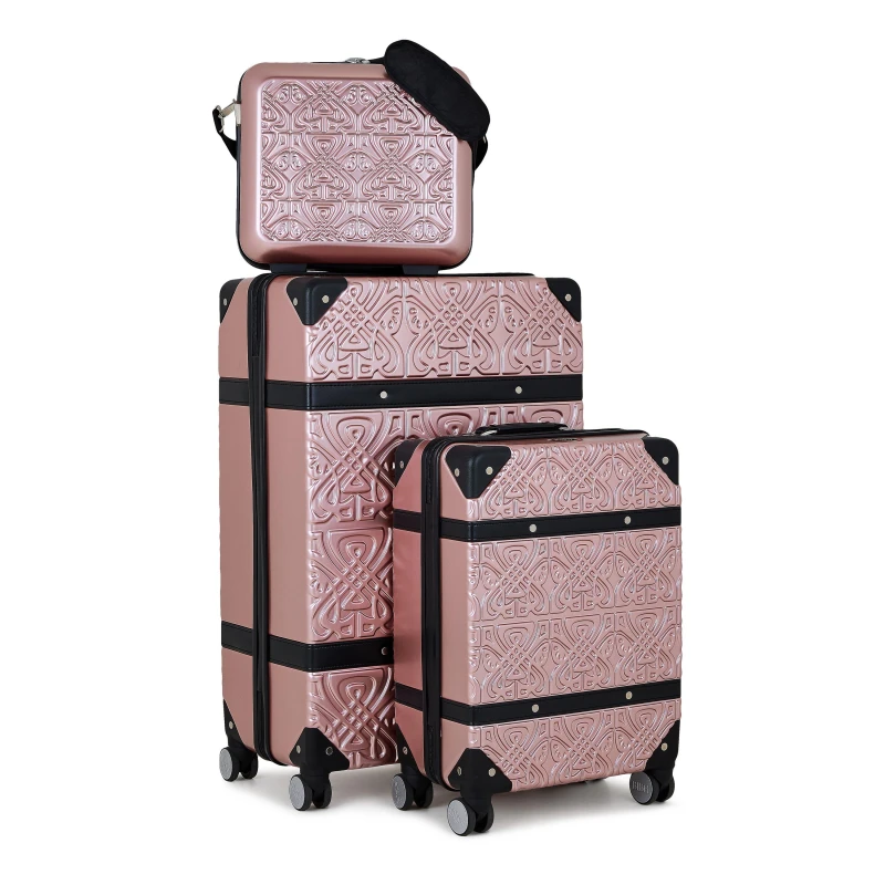 Image of Biba Biba Voyage Hard Suitcase - Pink Pink 22in/56cm