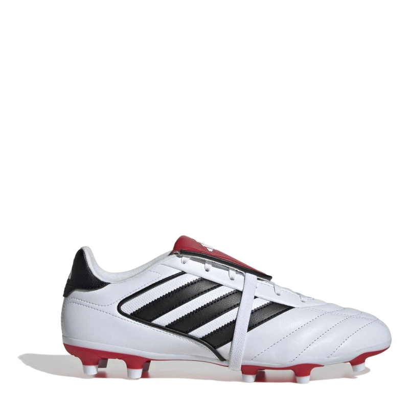 Image of adidas Copa Gloro II Foldover Tongue Firm Ground Football Boots White/Blk/Red unisex 6 (39.3)