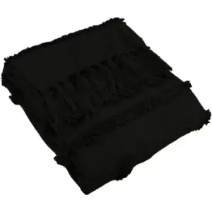 Image of Furn Jakarta Tufted Throw (One Size) (Black) - Black