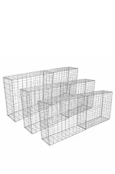 Image of Gabion Baskets 100 x 95 x 30cm 6 Pack