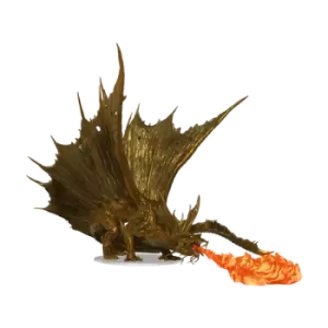 Image of Adult Gold Dragon Premium Figure: D&amp;D Icons of the Realms