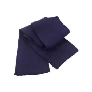 Image of Result Classic Heavy Knit Thermal Winter Scarf (One Size) (Navy)