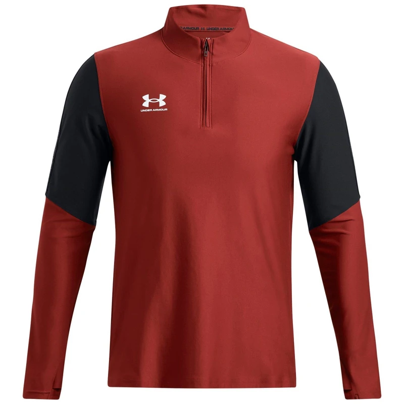 Image of Under Armour Mens Zipped Drill Top Orange male S