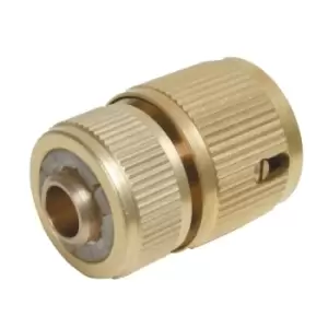Image of Silverline Quick Connector Auto Stop Brass 1/2" Female 196506