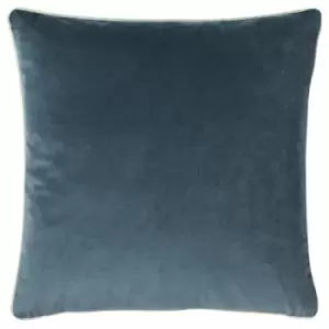Image of Furn Cohen Velvet Cushion Cover (One Size) (Slate Blue)