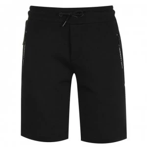 Image of Karl Lagerfeld Zip Logo Shorts - Black 09B