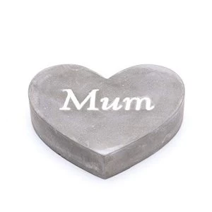 Image of Thoughts Of You Graveside Concrete Heart - Mum