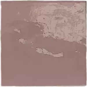 Image of Rose Pink Shaded Effect Wall Tile 13.2 x 13.2cm - Sombra