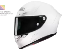 Image of HJC RPHA 1 Solid White Full Face Helmet L