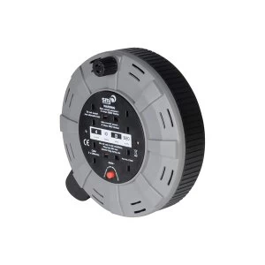 Image of SMJ Electrical 10m 4 Socket Easy Wind Compact Cable Reel UK Plug
