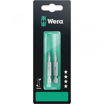 Image of Wera 851/4 TZ SB SiS Philips bit PH 1 Tool steel alloyed, hardened F 6.3 2 pcs