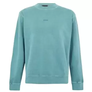 Image of Boss Wedfade Crew Sweatshirt - Green