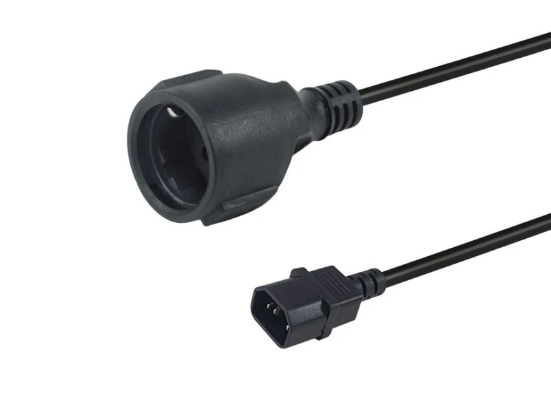 Image of Equip 112106 power cable Black 0.25 m IEC C14 CEE7/3