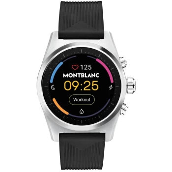 Image of Mont Blanc - Mont Blanc Summit Lite Smartwatch - Grey With Rubber Strap - Smartwatches - Grey