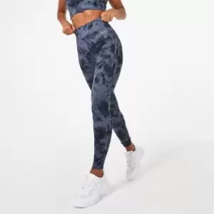 Image of Jack Wills Active Tie Dye Leggings - Black