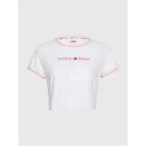 Image of Tommy Hilfiger CROP TEE - White