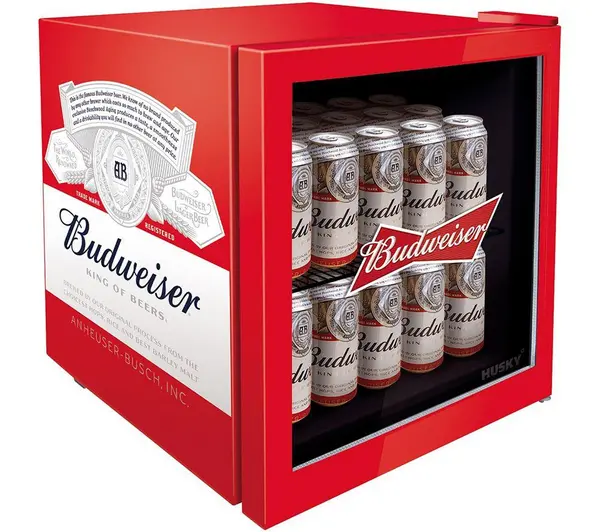 Image of HUSKY Budweiser HUS-HU225 Drinks Cooler - Red, Red 5060055578515