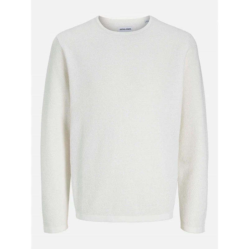 Image of Jack and Jones George Crew Knit Mens Cloud Dancer male L