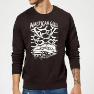 Image of American Gods Car Storm Sweatshirt - Black
