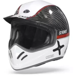 Image of LS2 MX471 Xtra Yard White Red M