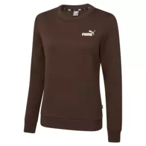 Image of Puma Essential Crew Sweatshirt Womens - Brown