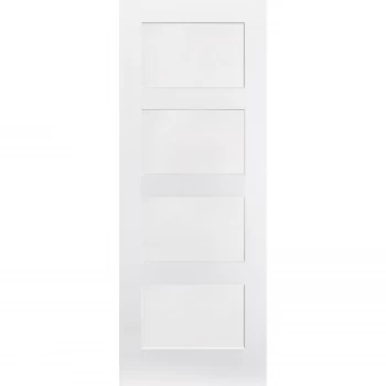 Image of Shaker Internal Primed White 4 Panel Door - 762 x 1981mm