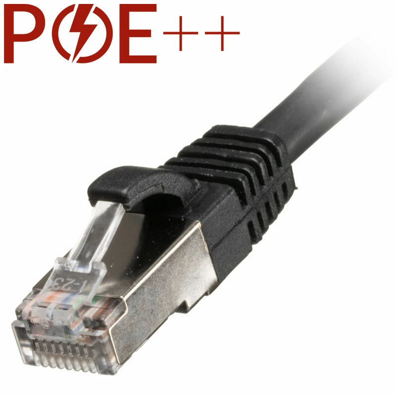 Image of Cablenet 2m Cat6a RJ45 Black S/FTP LSOH 26AWG Snagless Booted Patch Le