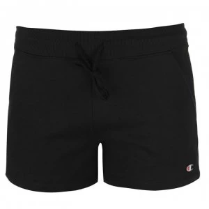 Image of Champion Fleece Logo Shorts - Black