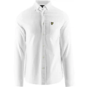Image of Lyle and Scott White Regular Fit Oxford Shirt