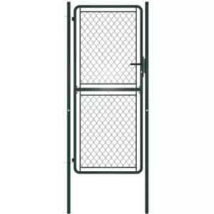Image of Garden Gate Steel 100x175cm Green Vidaxl Green