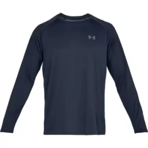 Image of Under Armour Tech 2.0 Long Sleeve T Shirt Mens - Blue